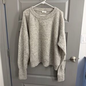 American Vintage Vito Crewneck Sweater in Grey